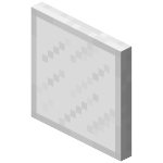 Белая окрашенная стеклянная панель в Майнкрафте