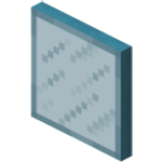 Бирюзовая окрашенная стеклянная панель в Майнкрафте