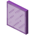 Фиолетовая окрашенная стеклянная панель в Майнкрафте