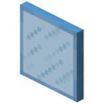 Голубая окрашенная стеклянная панель в Майнкрафте