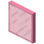 Розовая окрашенная стеклянная панель в Майнкрафте