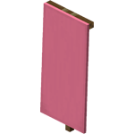 Розовый флаг в Майнкрафте