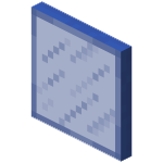 Синяя окрашенная стеклянная панель в Майнкрафте