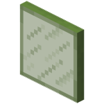 Зеленая окрашенная стеклянная панель в Майнкрафте