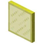 Желтая окрашенная стеклянная панель в Майнкрафте