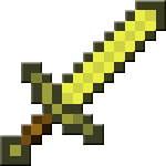 Золотой меч в Minecraft